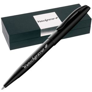 PeIikan Kugelschreiber mit Gravur als Geschenk | Emoji Gravur | Kugelschreiber Jazz Noble Elegance Carbon Schwarz
