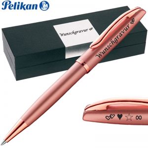 PeIikan Kugelschreiber mit Gravur als Geschenk | Symbole Gravur | Kugelschreiber Jazz Noble Elegance Pink Rose 