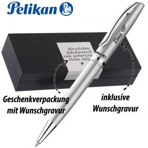 Pelikan Kugelschreiber K36 Jazz Elegance Silber