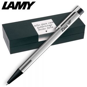 LAMY logo silber / schwarz Kugelschreiber 205